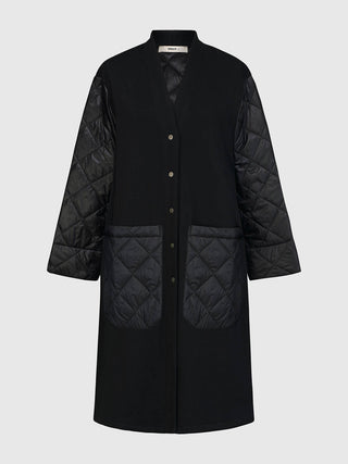 Alembika (Pre-Order) Urban Quilted Mix Jacket, Black - Statement Boutique