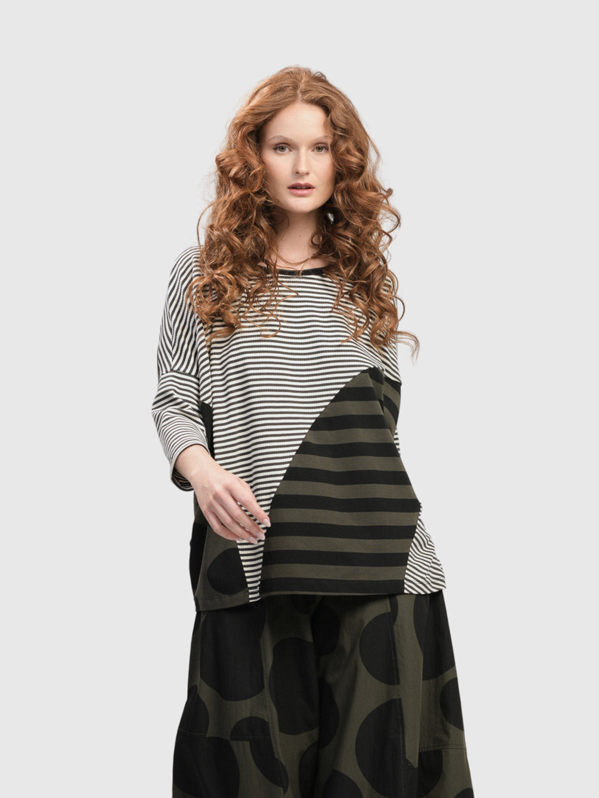 Alembika (Pre-Order) Urban Abstract Tokyo Relax Top, Stripes - Statement Boutique
