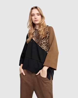 Alembika UT626M Urban Angled Hem Top, Mix - Statement Boutique