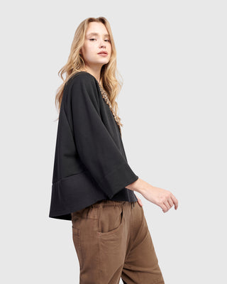 Alembika UT626M Urban Angled Hem Top, Mix - Statement Boutique