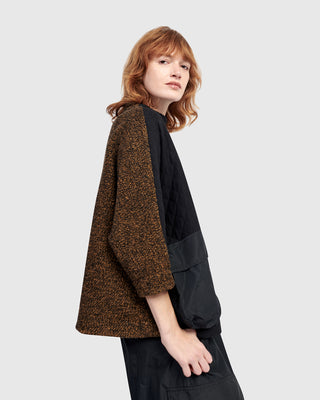 Alembika UT611B Urban Boxy Stepped Hem Top, Black - Statement Boutique