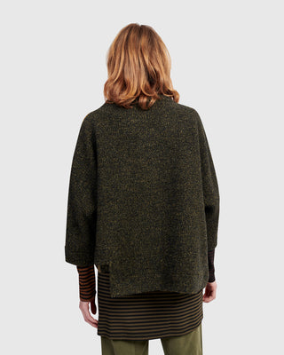 Alembika UT611K Urban Boxy Stepped Hem Top, Khaki - Statement Boutique