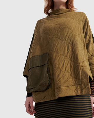Alembika UT611K Urban Boxy Stepped Hem Top, Khaki - Statement Boutique