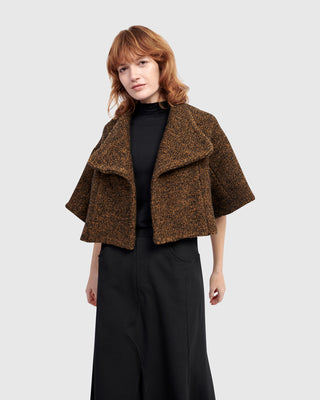 Alembika Urban Cropped Boucle Jacket, Honey - Statement Boutique