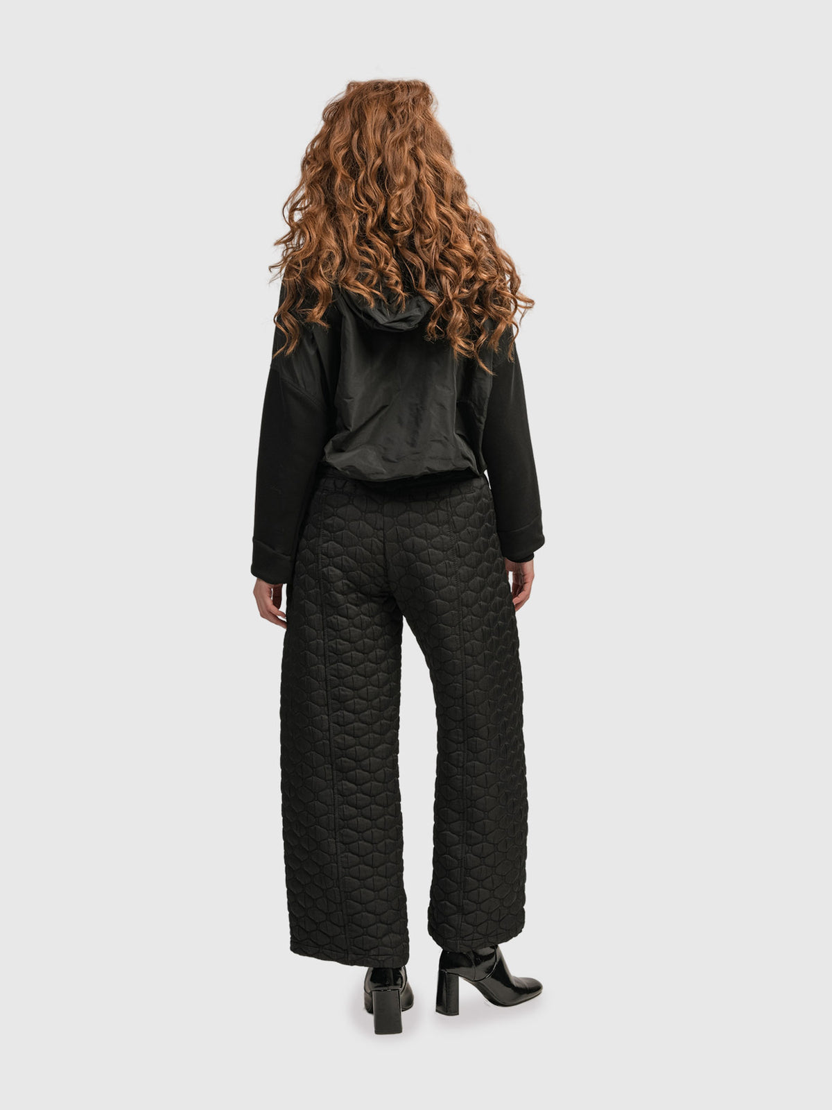 Alembika (Pre-Order) Urban Taffeta Cropped Cinch Jacket, Black - Statement Boutique