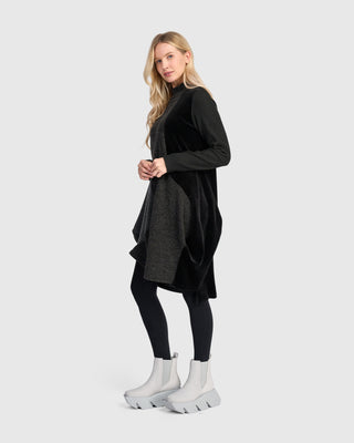 Urban Draped Side Tunic Dress, Grey