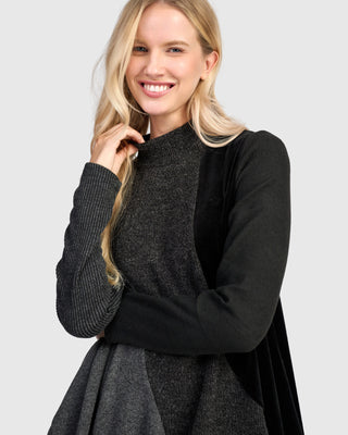 Urban Draped Side Tunic Dress, Grey