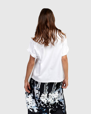 Urban Graphic Front Boxy Tee, White