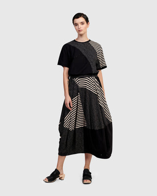 Alembika Urban Mixed Boxy Tee, Stripes - Statement Boutique