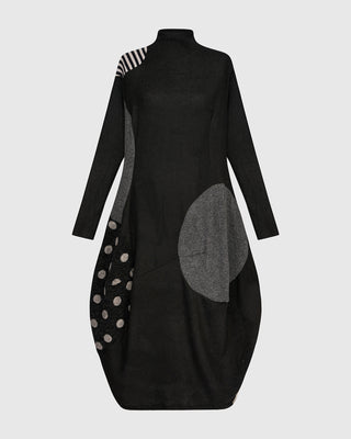 Urban Mixed Cocoon Dress, Storm
