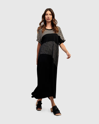 Alembika Urban Mixed Dress, Stripes - Statement Boutique