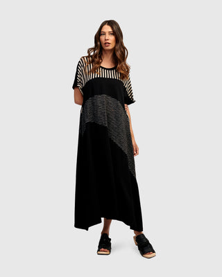 Alembika Urban Mixed Dress, Stripes - Statement Boutique