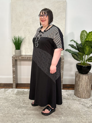 Urban Mixed Dress, Stripes