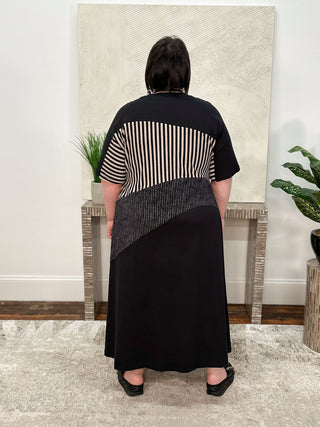 Urban Mixed Dress, Stripes