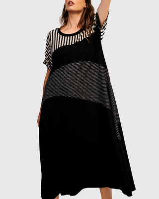 Alembika Urban Mixed Dress, Stripes - Statement Boutique