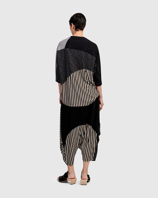 Urban Mixed Hi Lo Top, Stripes