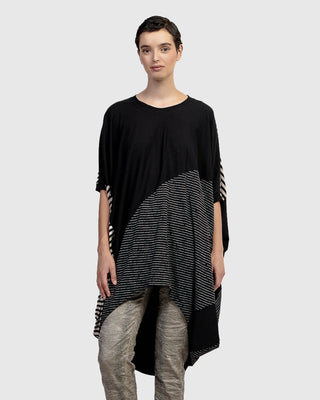 Urban Mixed Oversized Tunic, Stripes