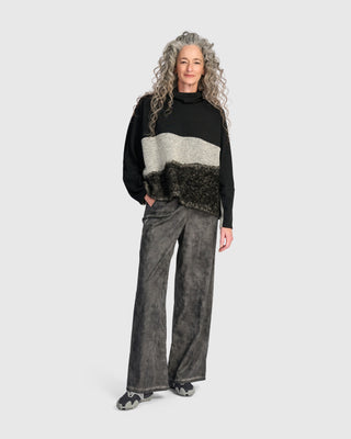 Urban Oversized Mock Neck Top, Storm