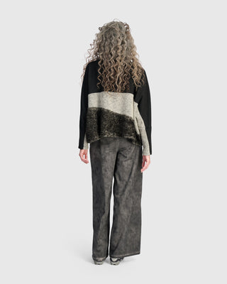 Urban Oversized Mock Neck Top, Storm