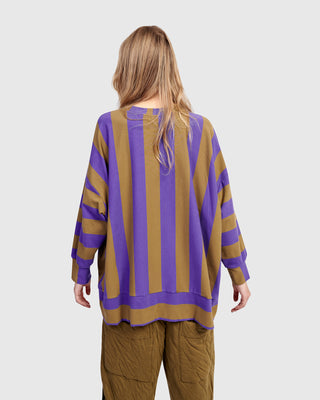 Alembika UT616P Urban Oversized Step Hem Top, Purple - Statement Boutique