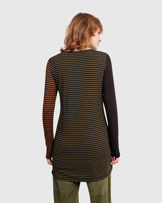 Alembika UT619S Urban Slim Color Mix Tunic, Stripes - Statement Boutique