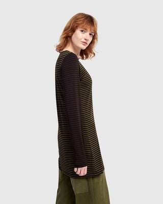 Alembika UT619S Urban Slim Color Mix Tunic, Stripes - Statement Boutique
