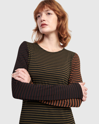 Alembika UT619S Urban Slim Color Mix Tunic, Stripes - Statement Boutique