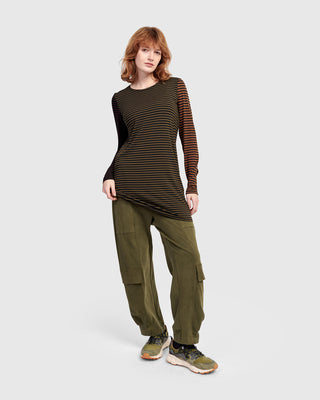 Alembika UT619S Urban Slim Color Mix Tunic, Stripes - Statement Boutique