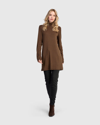 Alembika UT620H Urban Slim Turtleneck Tunic, Honey - Statement Boutique