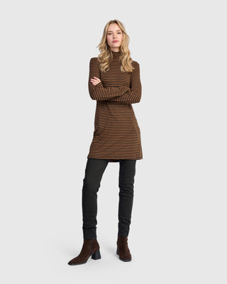 Alembika UT620H Urban Slim Turtleneck Tunic, Honey - Statement Boutique