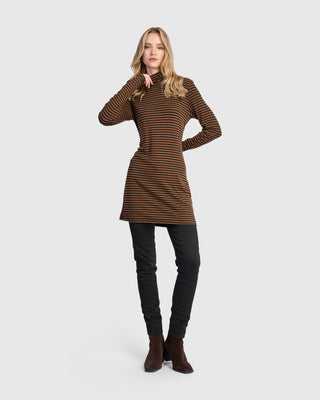 Alembika UT620H Urban Slim Turtleneck Tunic, Honey - Statement Boutique