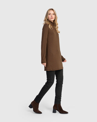 Alembika UT620H Urban Slim Turtleneck Tunic, Honey - Statement Boutique