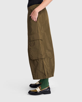 Alembika Urban Taffeta Pocket Pant, Khaki - Statement Boutique
