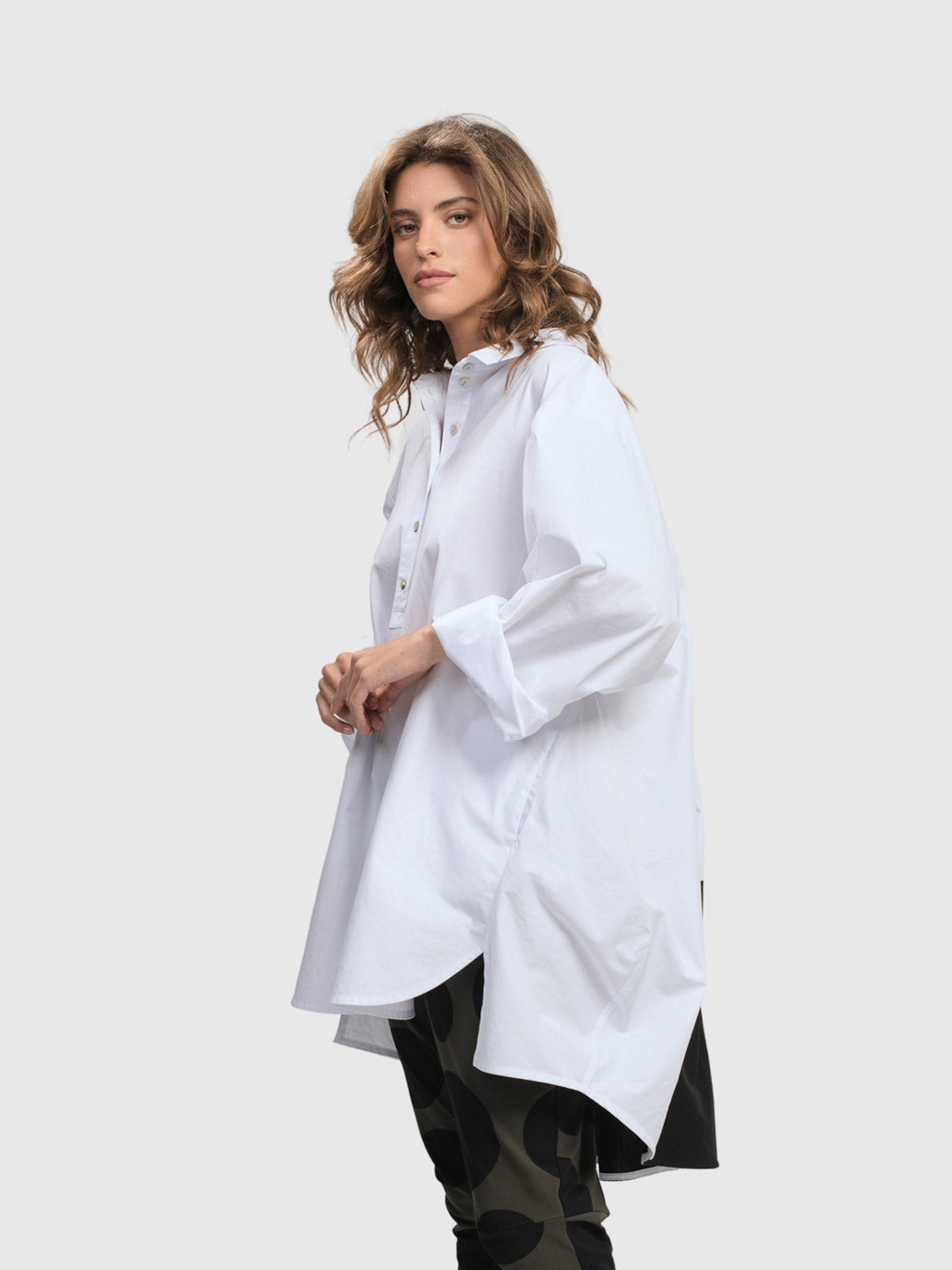 Alembika (Pre-Order) Urban Timeless New York Tunic Shirt, White - Statement Boutique