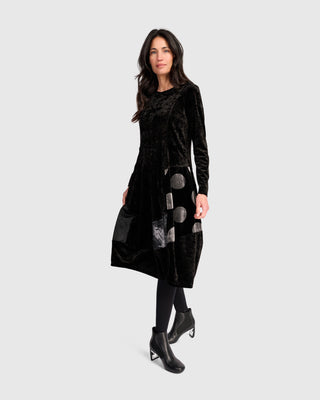 Velvet Cocoon Dress, Mix