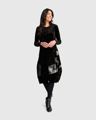 Velvet Cocoon Dress, Mix