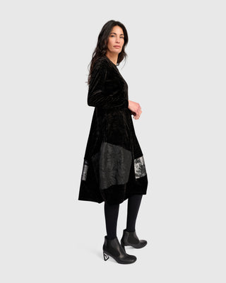 Velvet Cocoon Dress, Mix