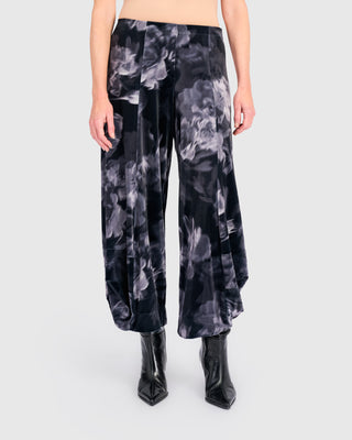 Velvet Punto Pants, Floral