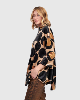 Alembika Velvet Trapeze Top, Eclipse - Statement Boutique