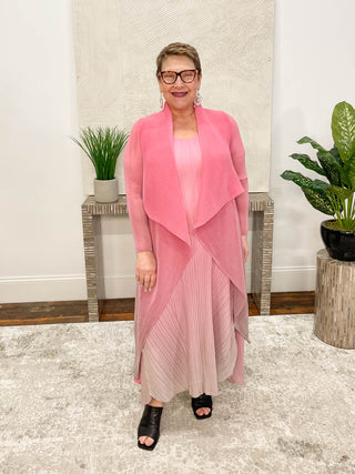 Alquema Collare Coat, Blossom Ombre - Statement Boutique