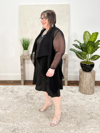 Alquema Short Collare Coat, Black - Statement Boutique