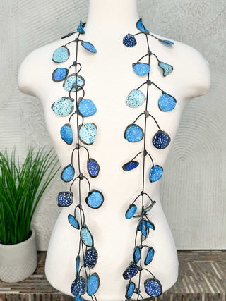Annemieke Broenink Batik Necklace, Turquoise - Statement Boutique