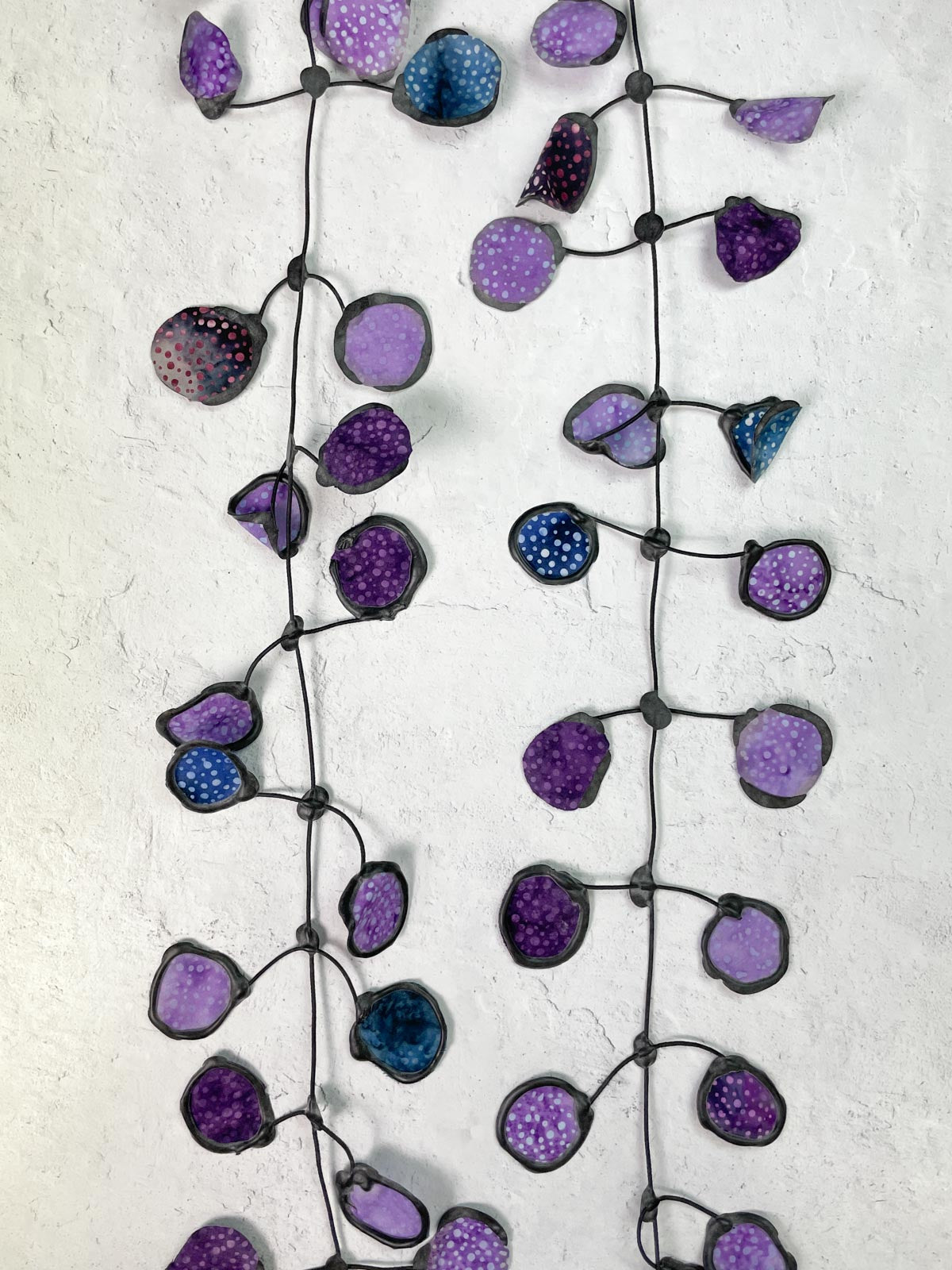 Annemieke Broenink Batik Necklace, Purple - Statement Boutique