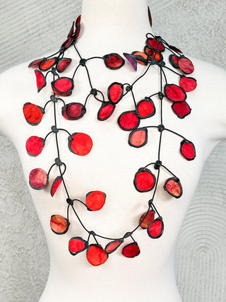Ink Necklace, Red