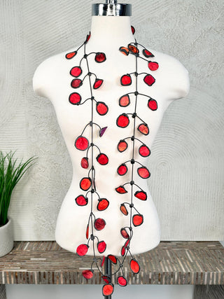 Ink Necklace, Red