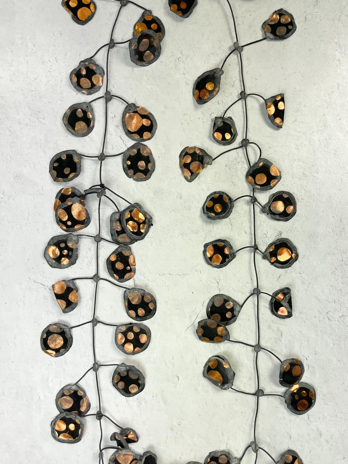 Annemieke Broenink Metallic Polka Dot Necklace, Caramel - Statement Boutique