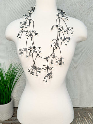 Annemieke Broenink Multi Dot Necklace, Black & White - Statement Boutique
