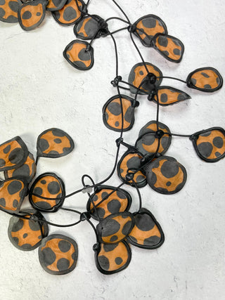 Annemieke Broenink Polka Dot Necklace, Caramel - Statement Boutique