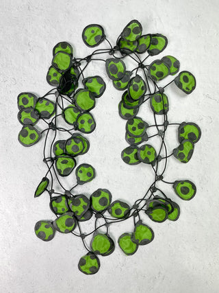 Annemieke Broenink Polka Dot Necklace, Lime - Statement Boutique
