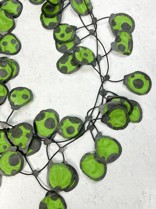 Annemieke Broenink Polka Dot Necklace, Lime - Statement Boutique
